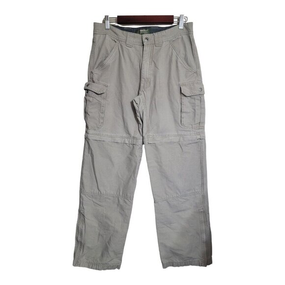 GANDER MOUNTAIN Pants Men 32x34 Beige Convertible Cargo Utility Gorpcore Hunting